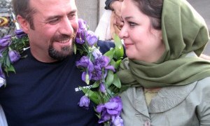 Hossein Nooraninejad con la moglie