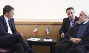 Matteo Renzi e Hassan Rouhani